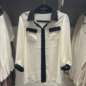 The Limited Black and White Blouse